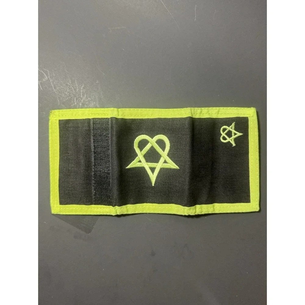 Y2K HIM Heartagram Skateboarding Black Canvas Wallet‎